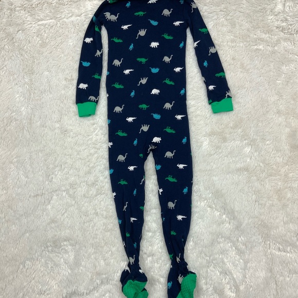 NWOT Dinosaur zip up pajamas. Size 3t - Picture 4 of 6